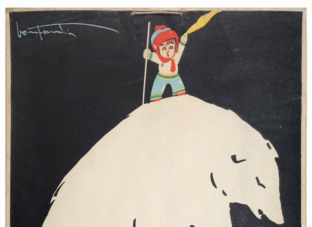 Arturo Bonfanti - Illustrzione Orso Polare con Bambino