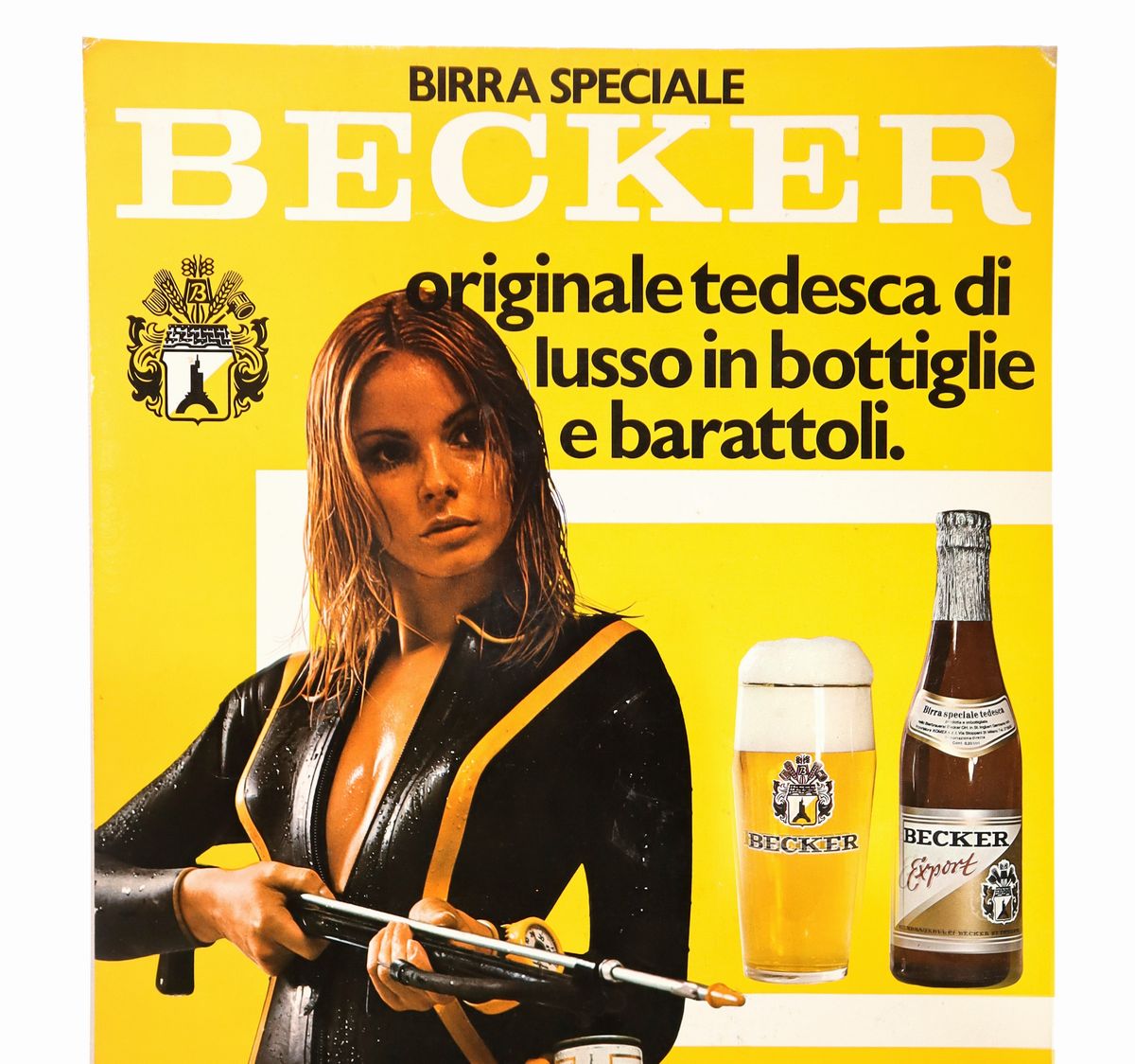 Cartonato Promozionale da Banco per Birra Becker