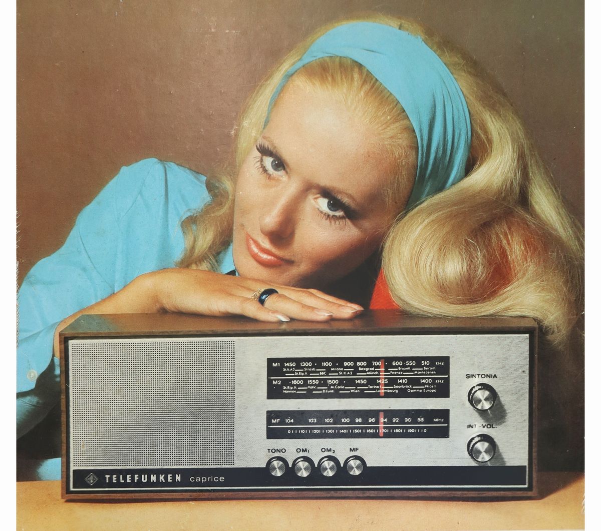 Telefunken - Cartonato da Banco su Masonite Radio