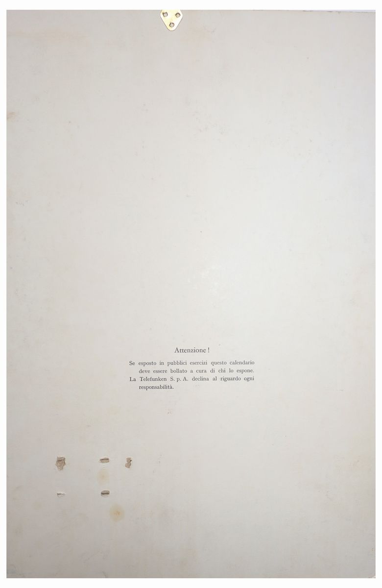 Telefunken - Cartonato da Banco su Masonite Radio
