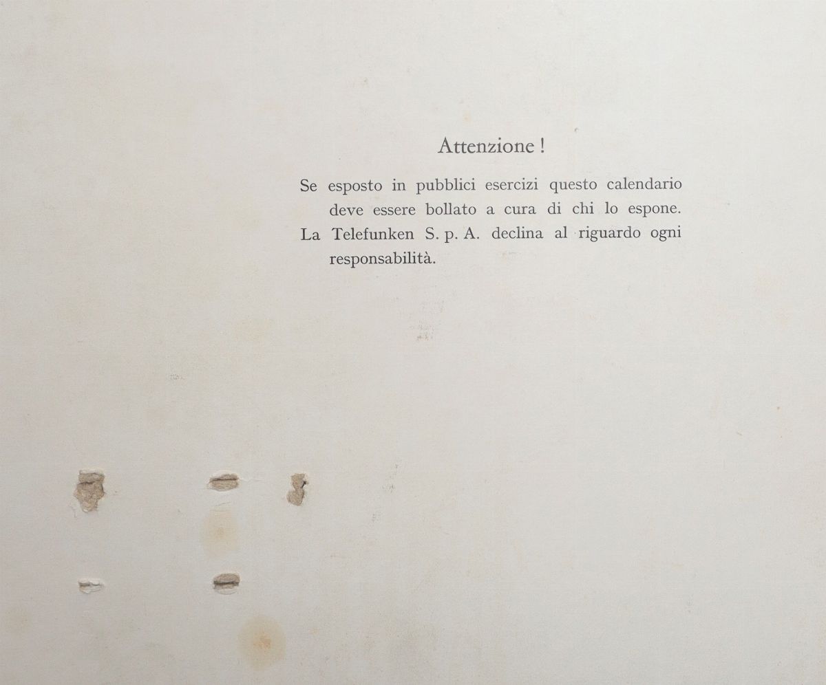 Telefunken - Cartonato da Banco su Masonite Radio