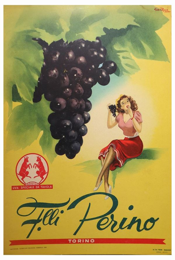 F.lli Perino - Locandina cartonata per uva da tavola