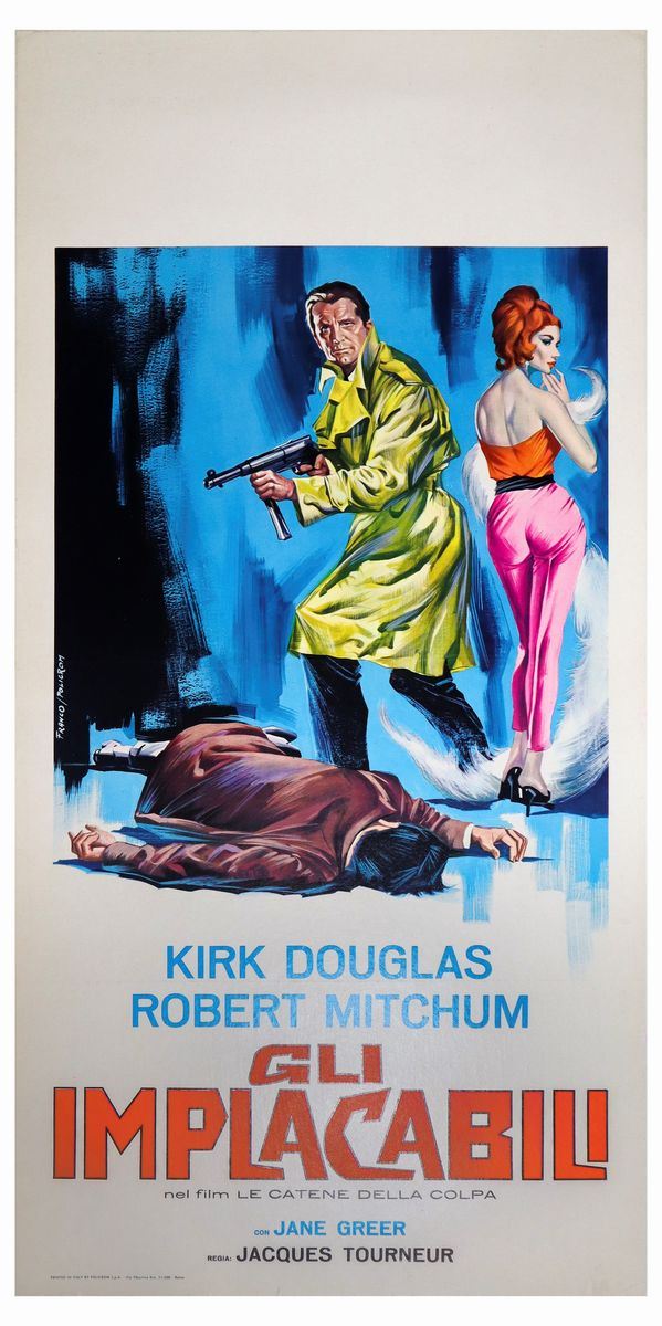 Poster on canvas of the film ''The Chains of Guilt''