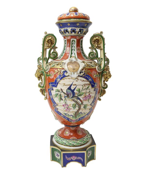 Capodimonte - Vaso a poutiche in porcellana
