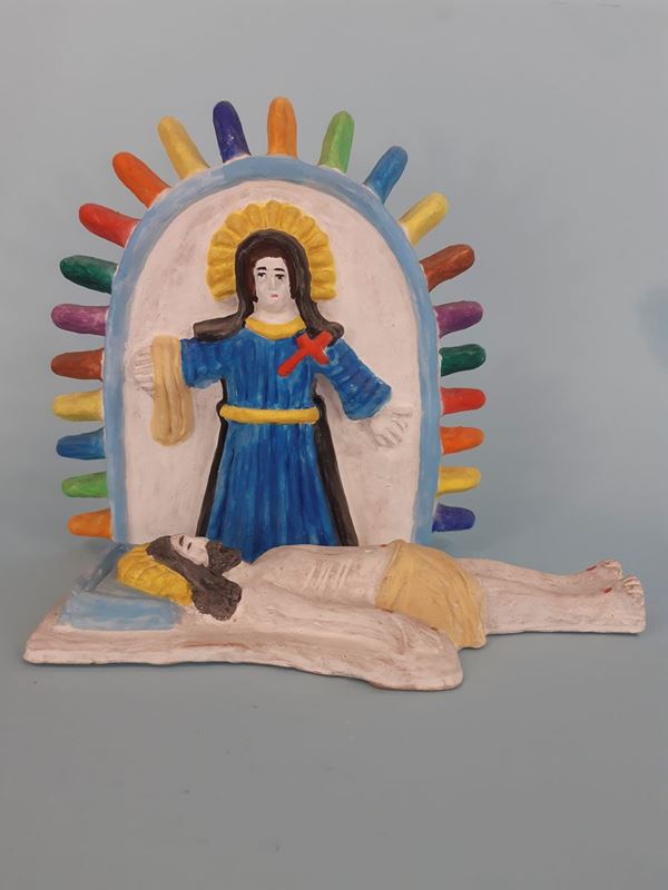 Giacomo Iudici - Whistle depicting Sorrows with the dead Christ