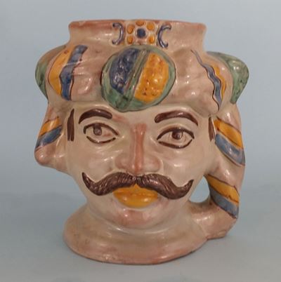 Vaso a Forma di Testa Maschile