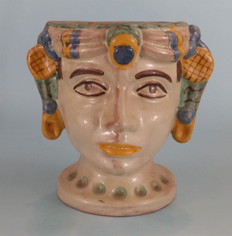 Mario Iudici - Vaso a Forma di Testa Femminile