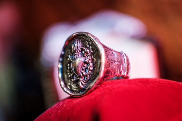 CGP-Cucinotta - Pierced ex voto ring in silver