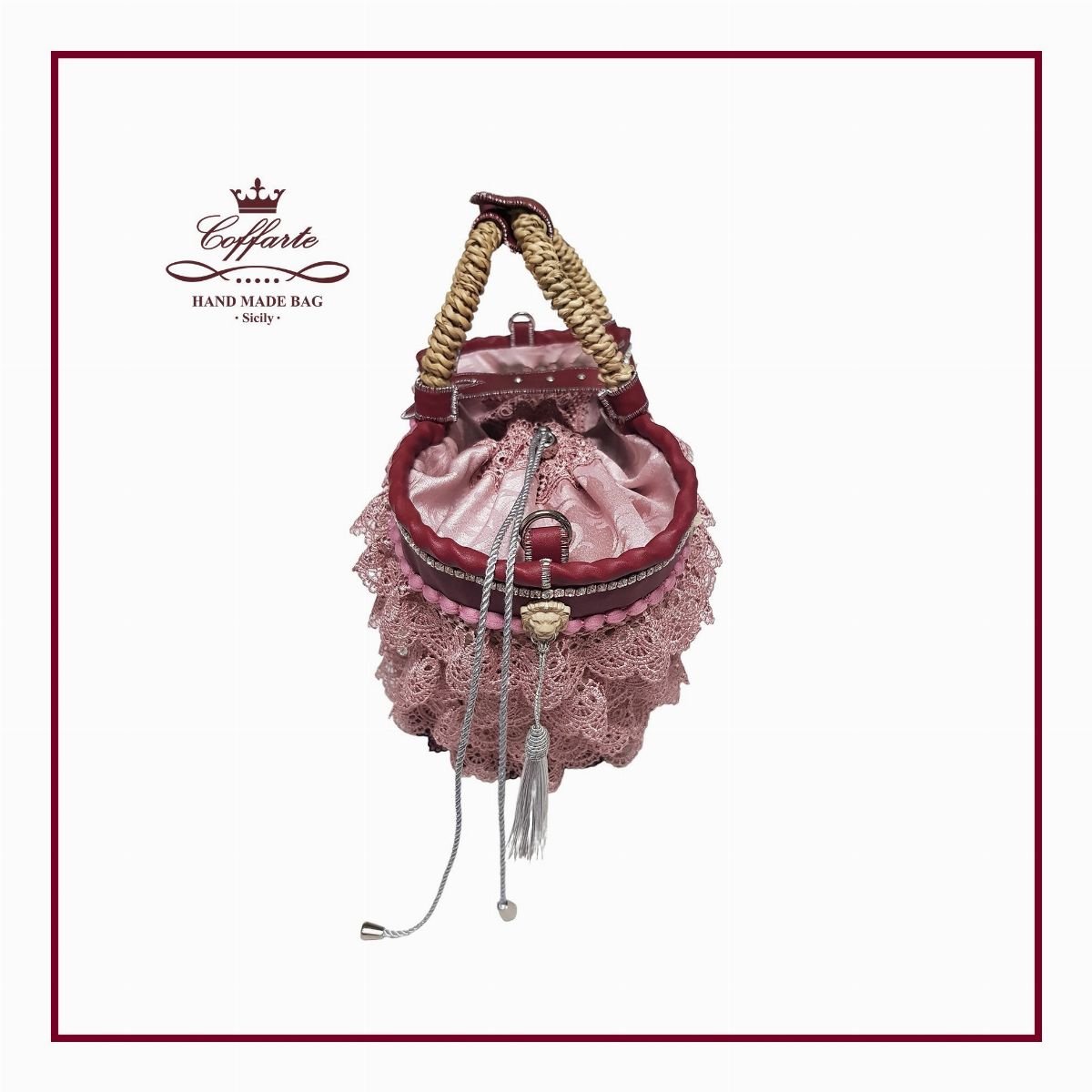 Coffarte Sicily - Coffa Donna Medusa Rosa