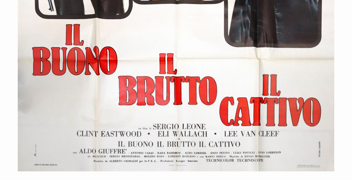 Manifesto Quattro Fogli ''il Buono, il Brutto e il Cattivo''