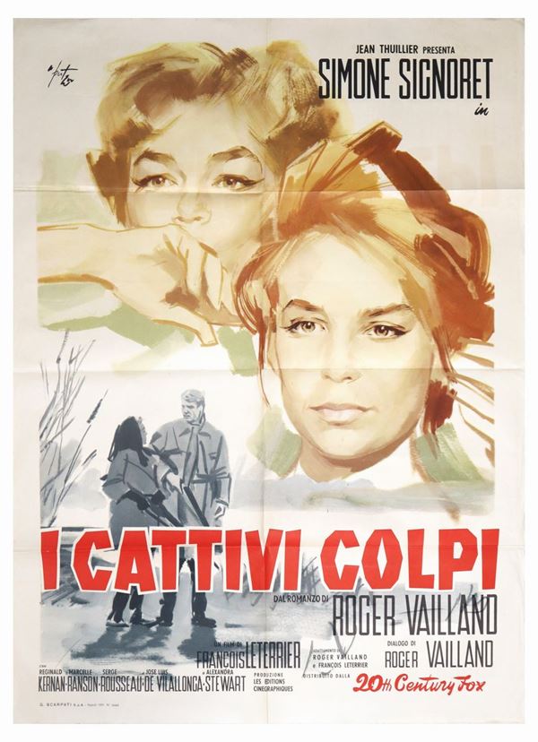 Manifesto cinema due fogli ''I cattivi colpi''