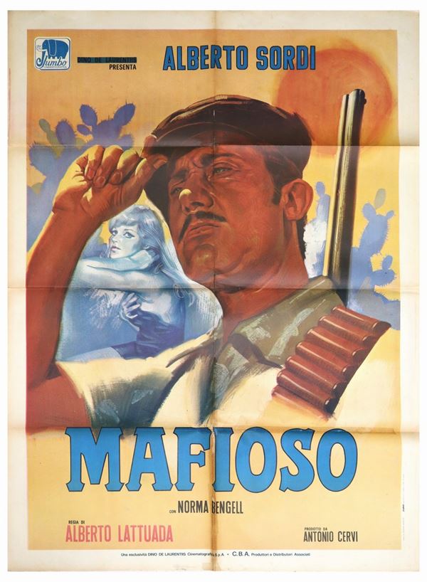 Two-sheet cinema poster ''The mafioso''