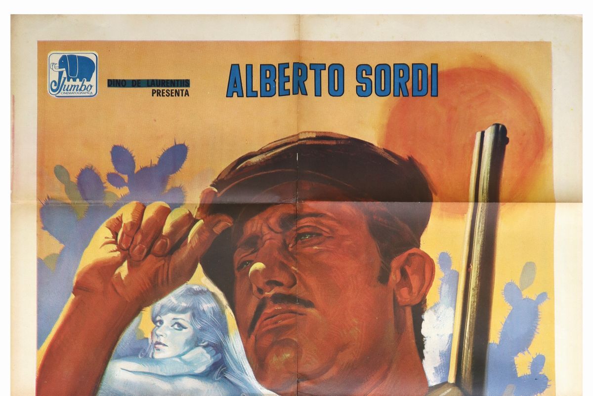 Manifesto Cinema Due Fogli ''il Mafioso''
