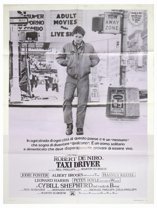 Manifesto cinema due fogli ''Taxi Driver''