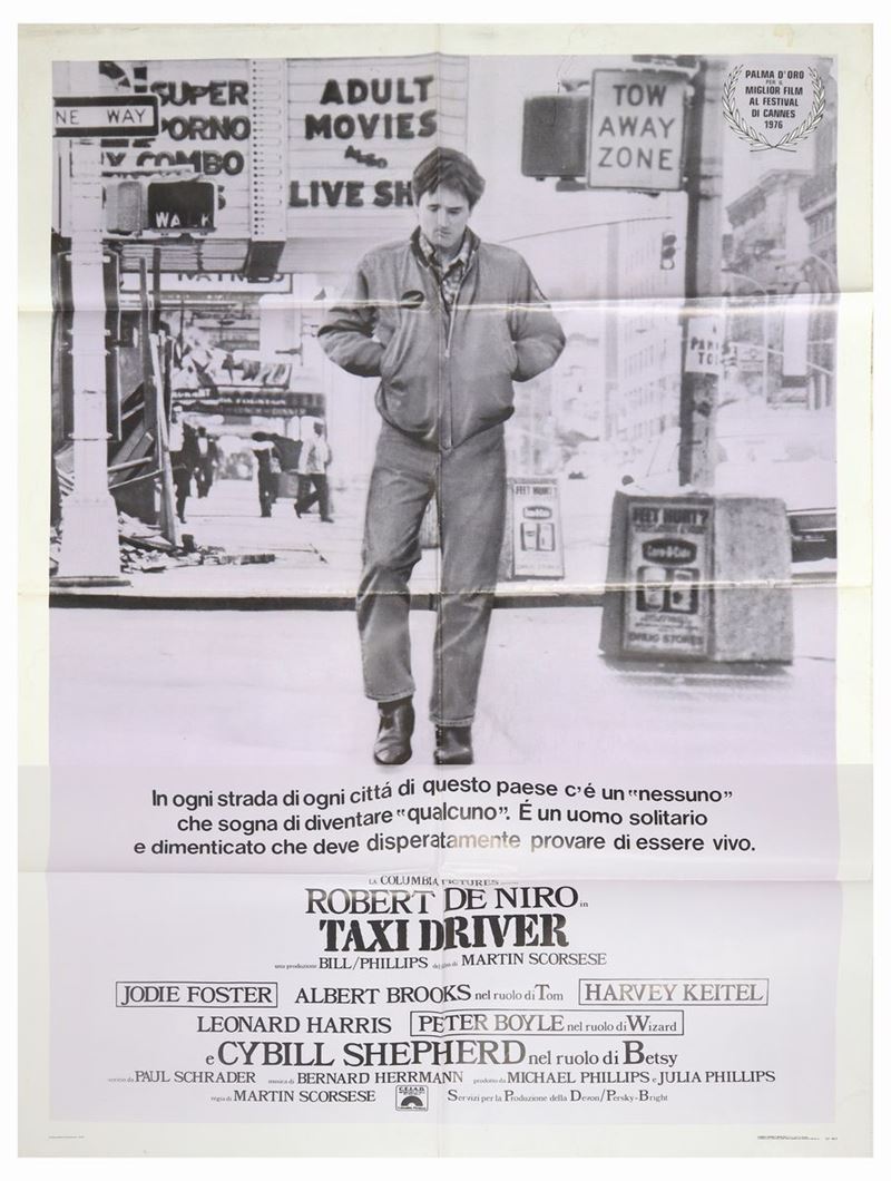 Manifesto Cinema Due Fogli ''taxi Driver''