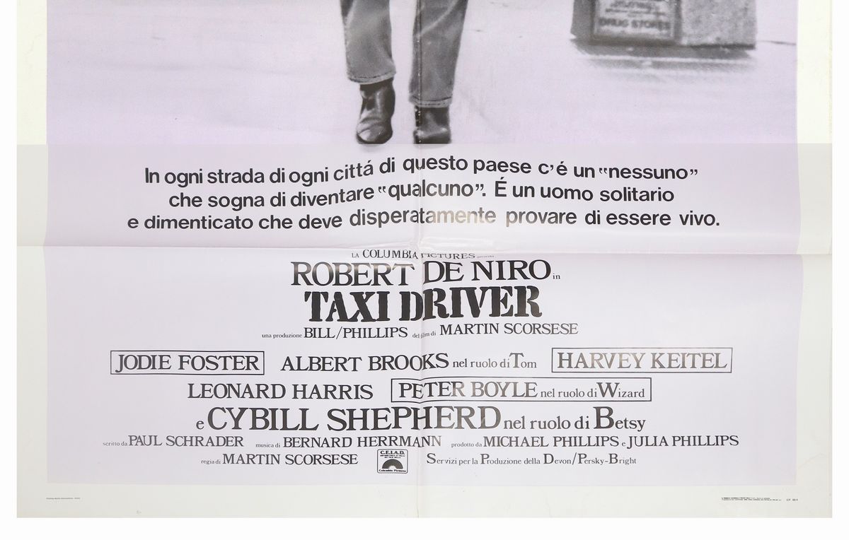 Manifesto Cinema Due Fogli ''taxi Driver''