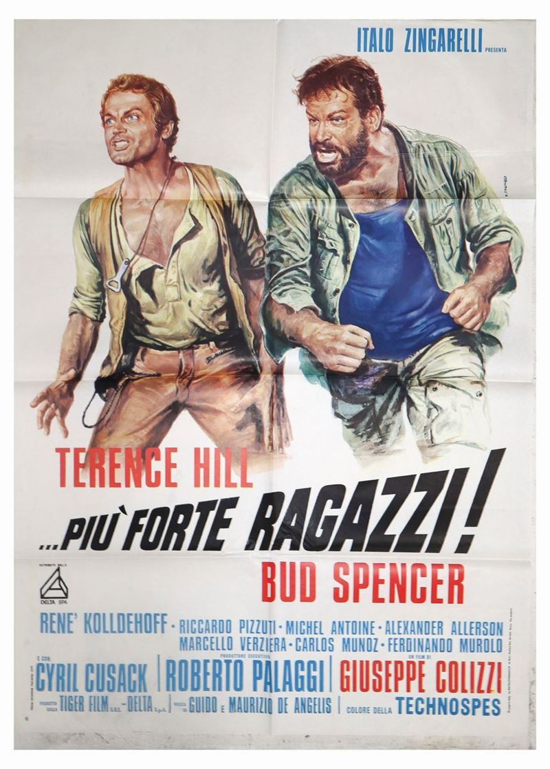 Manifesto Cinema Due Fogli ''più Forte Ragazzi''