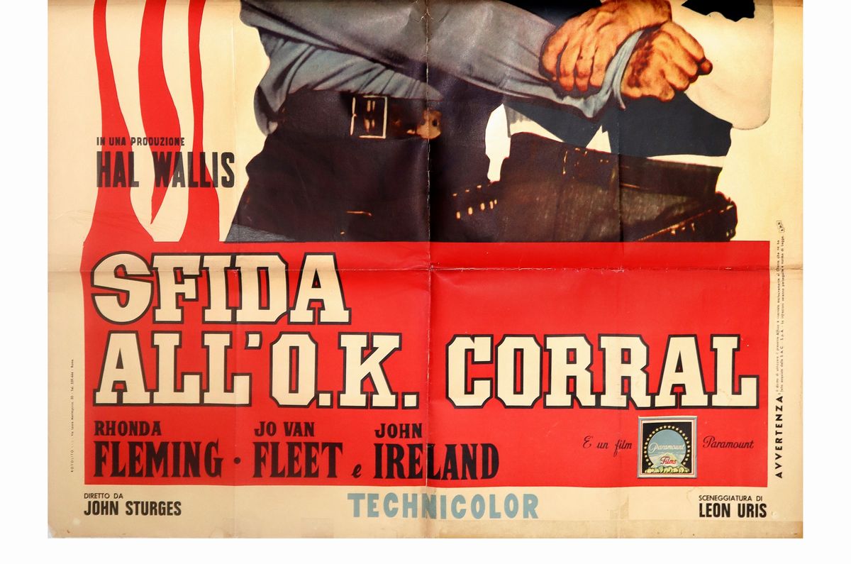Manifesto Cinema Due Fogli ''sfida All'0.k. Corral''