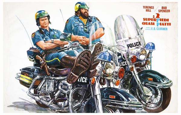 Movie poster &#39;&#39;The 2 super feet almost flat&#39;&#39;