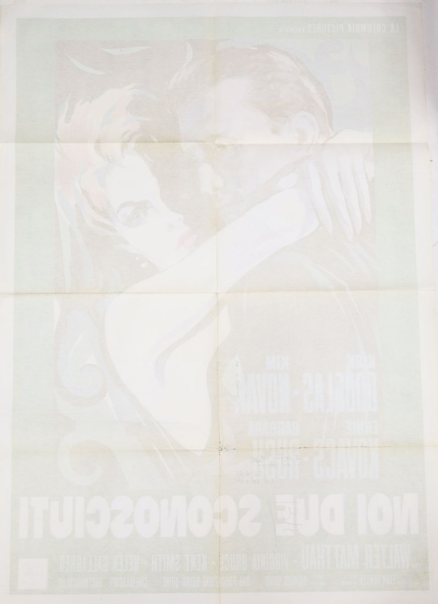 Manifesto Cinema Due Fogli ''noi Due Sconosciuti''