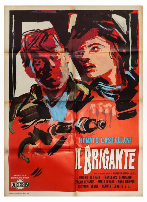 Manifesto cinema due fogli ''Il brigante''
