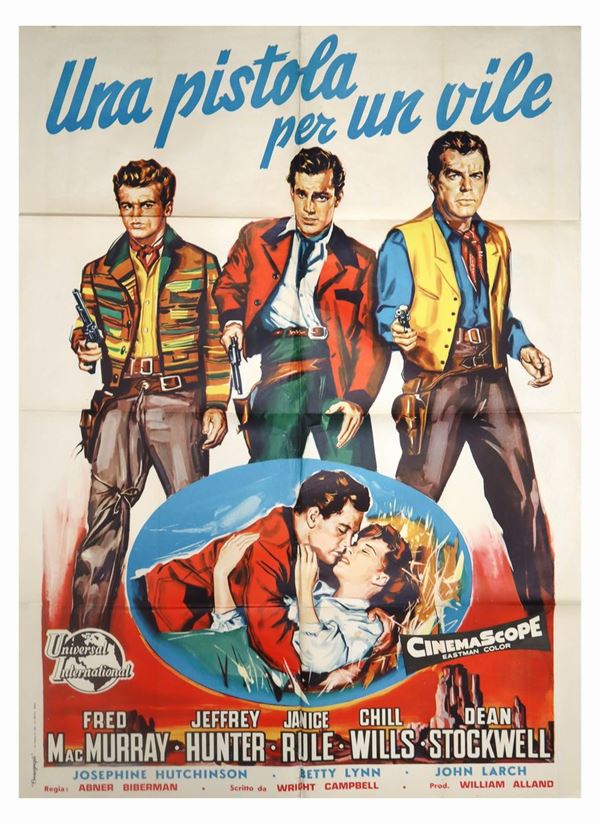 Two-sheet movie poster &#39;&#39;A gun for a coward&#39;&#39;