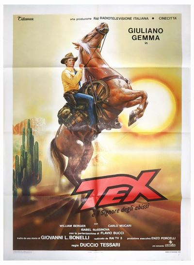 Manifesto Cinema Due Fogli ''tex''