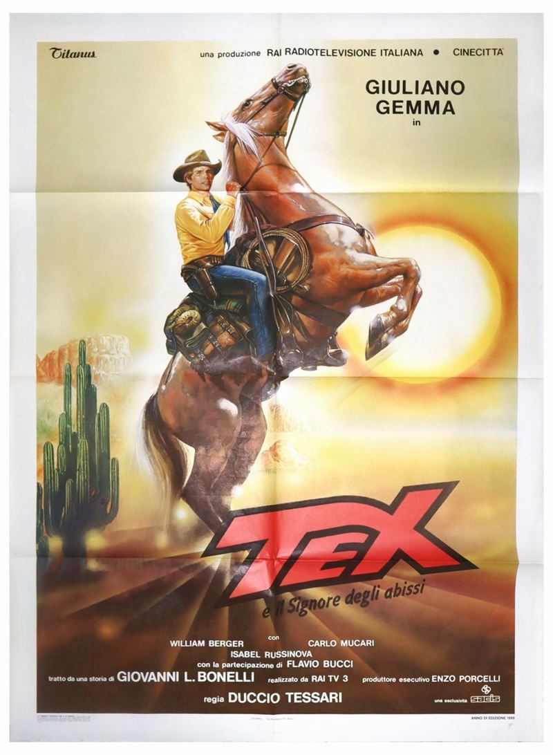 Manifesto Cinema Due Fogli ''tex''