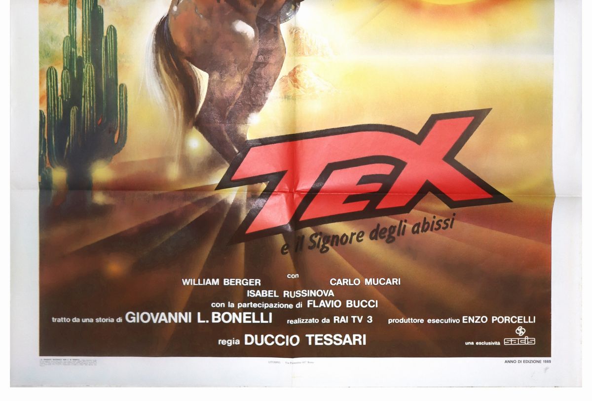 Manifesto Cinema Due Fogli ''tex''