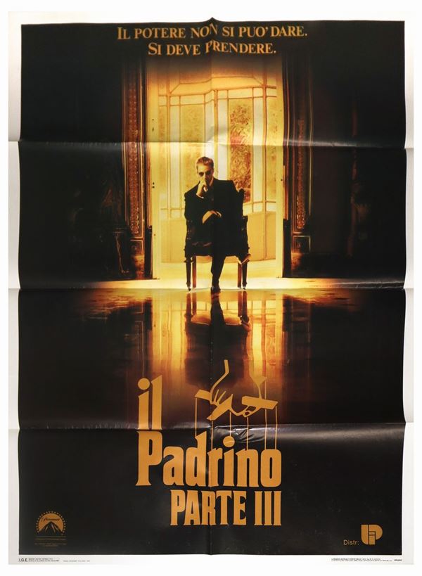 Manifesto cinema due fogli ''Il padrino parte III''