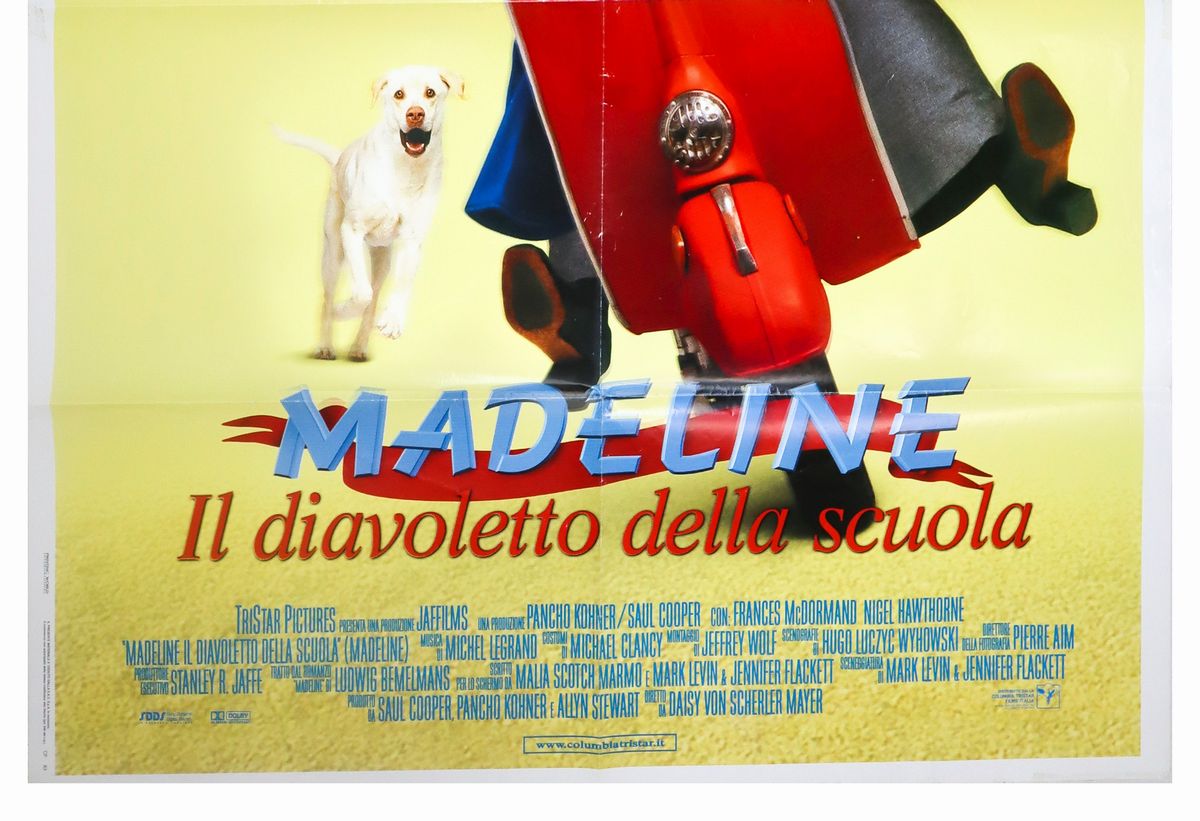 Manifesto Cinema Due Fogli ''madeline il Diavoletto della Scuola''