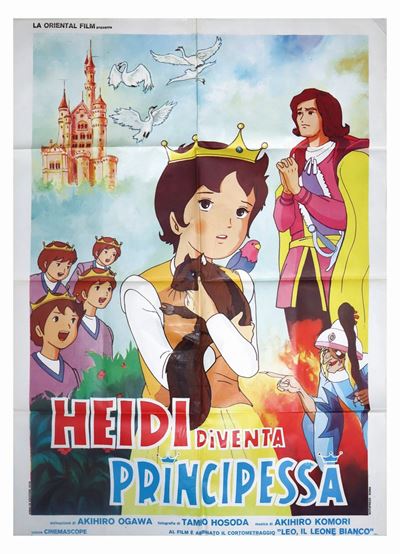 Manifesto Cinema Due Fogli ''heidi Diventa Principessa''