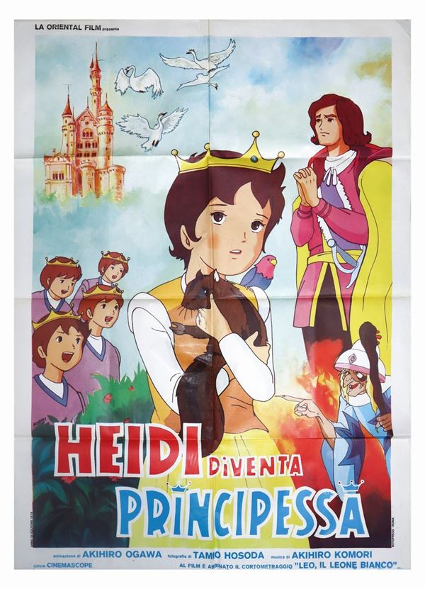 Manifesto  cinema due fogli ''Heidi diventa principessa''