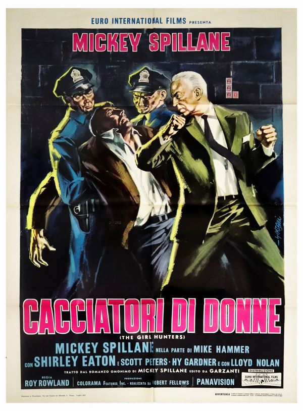 Manifesto cinema due fogli ''Cacciatori di donne''