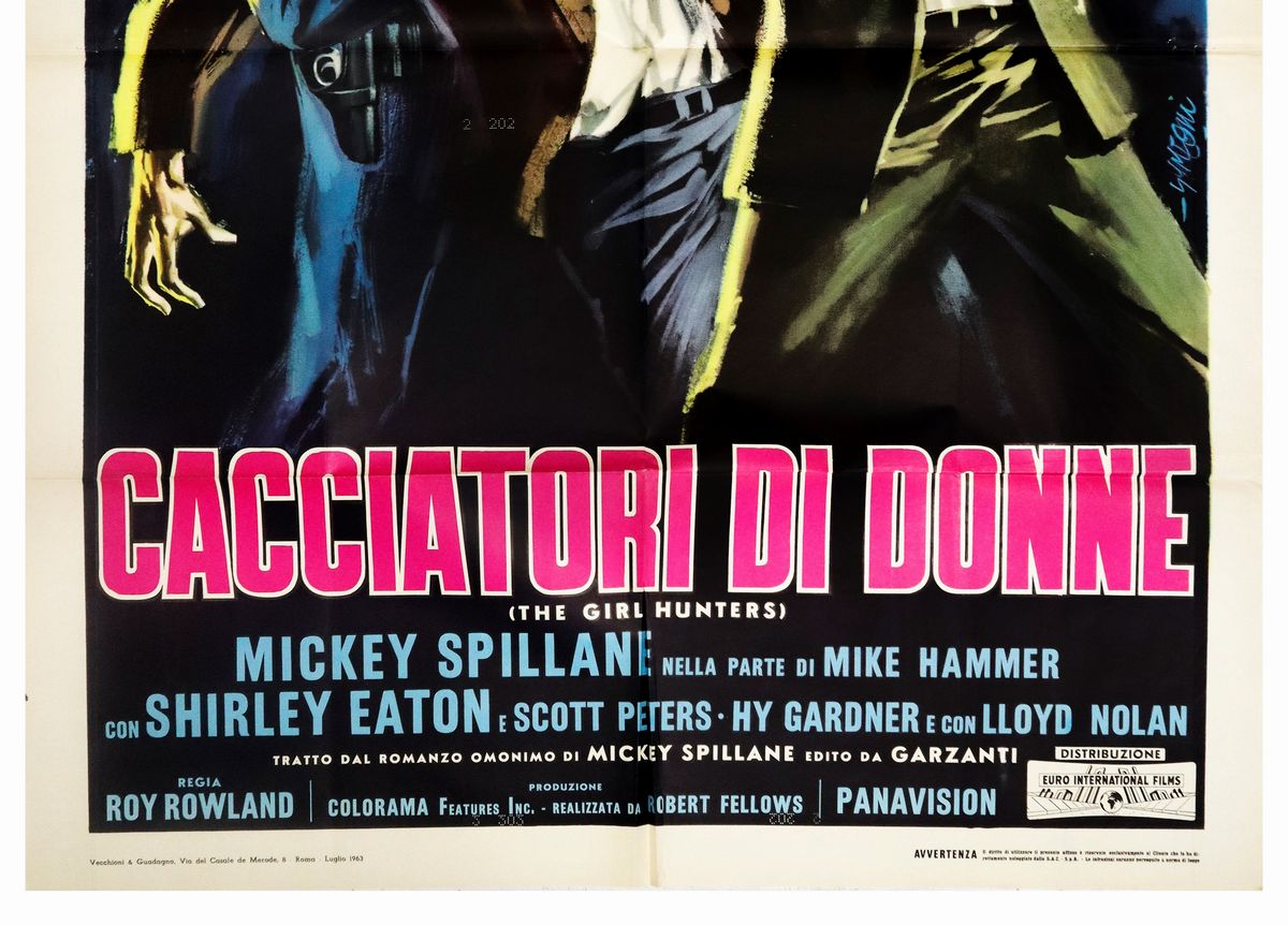 Manifesto Cinema Due Fogli ''cacciatori di Donne''