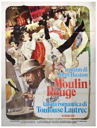 Manifesto Cinema Quattro Fogli ''moulin Rouge''