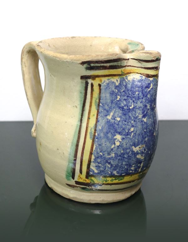 Cannata in polychrome ceramic from Caltagirone