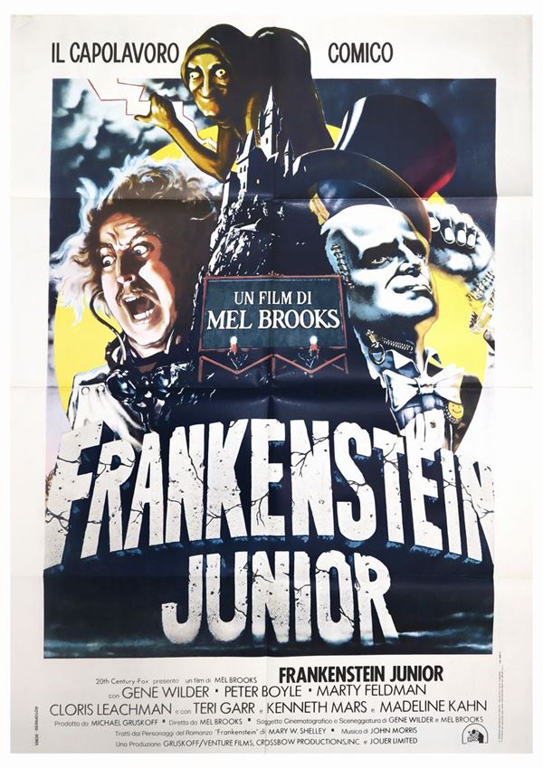 Manifesto cinema due fogli ''Frankenstein junior''