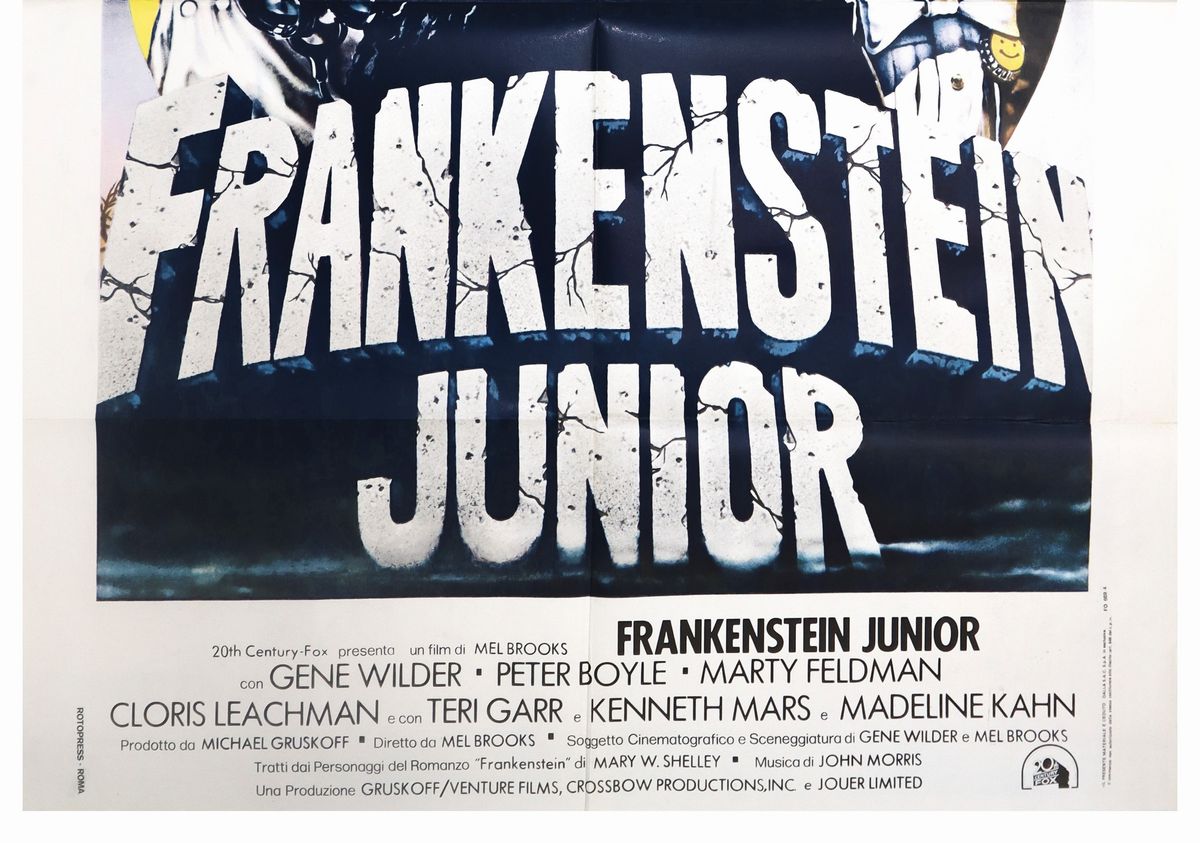 Manifesto Cinema Due Fogli ''frankenstein Junior''