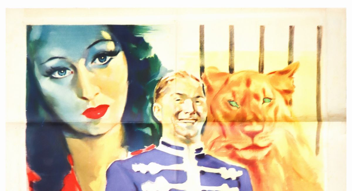 Manifesto Cinema Due Fogli ''il Re del Circo''