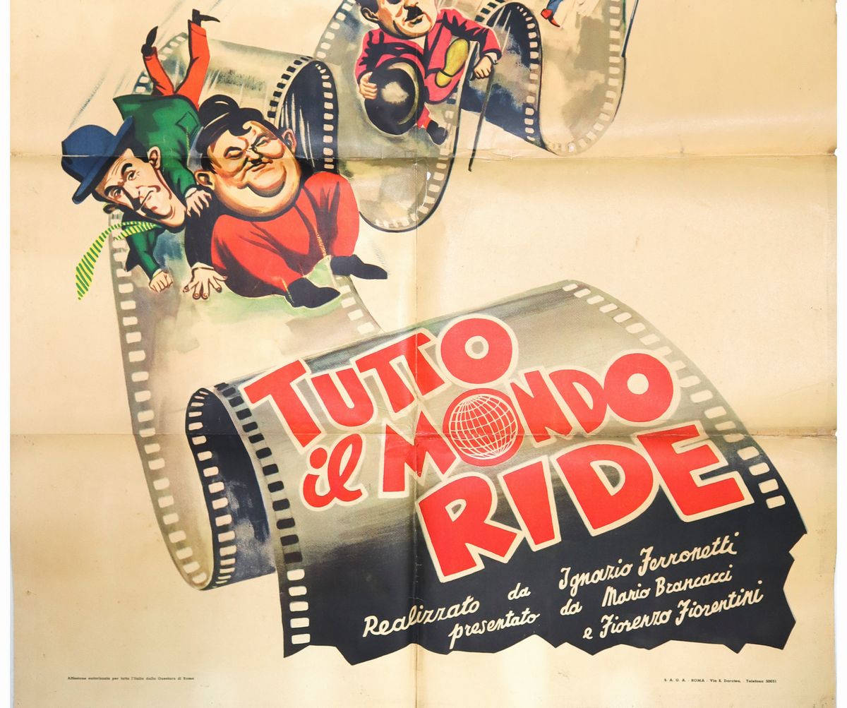 Maniffesto Cinema Due Fogli ''tutto il Mondo Ride''