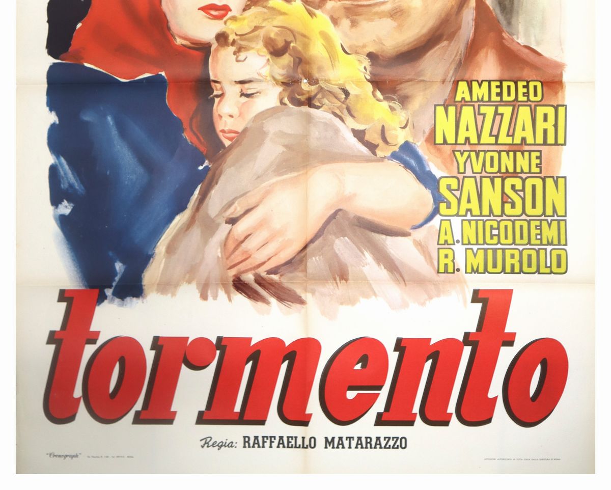 Manifesto Cinema Due Fogli ''tormento''