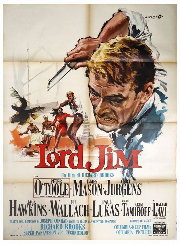 Two sheet cinema poster ''Lord Jim''