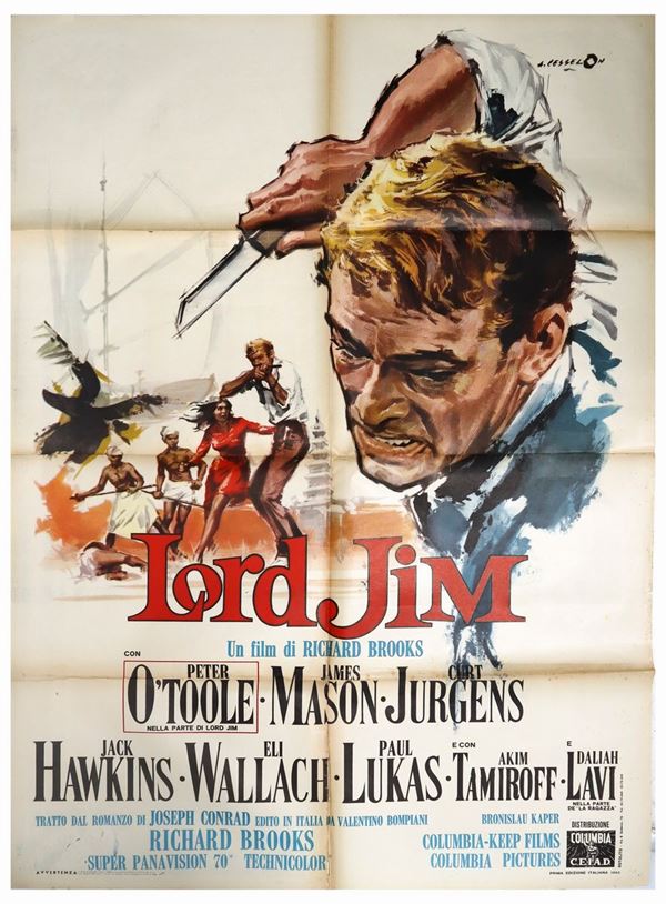 Manifesto cinema due fogli ''Lord Jim''