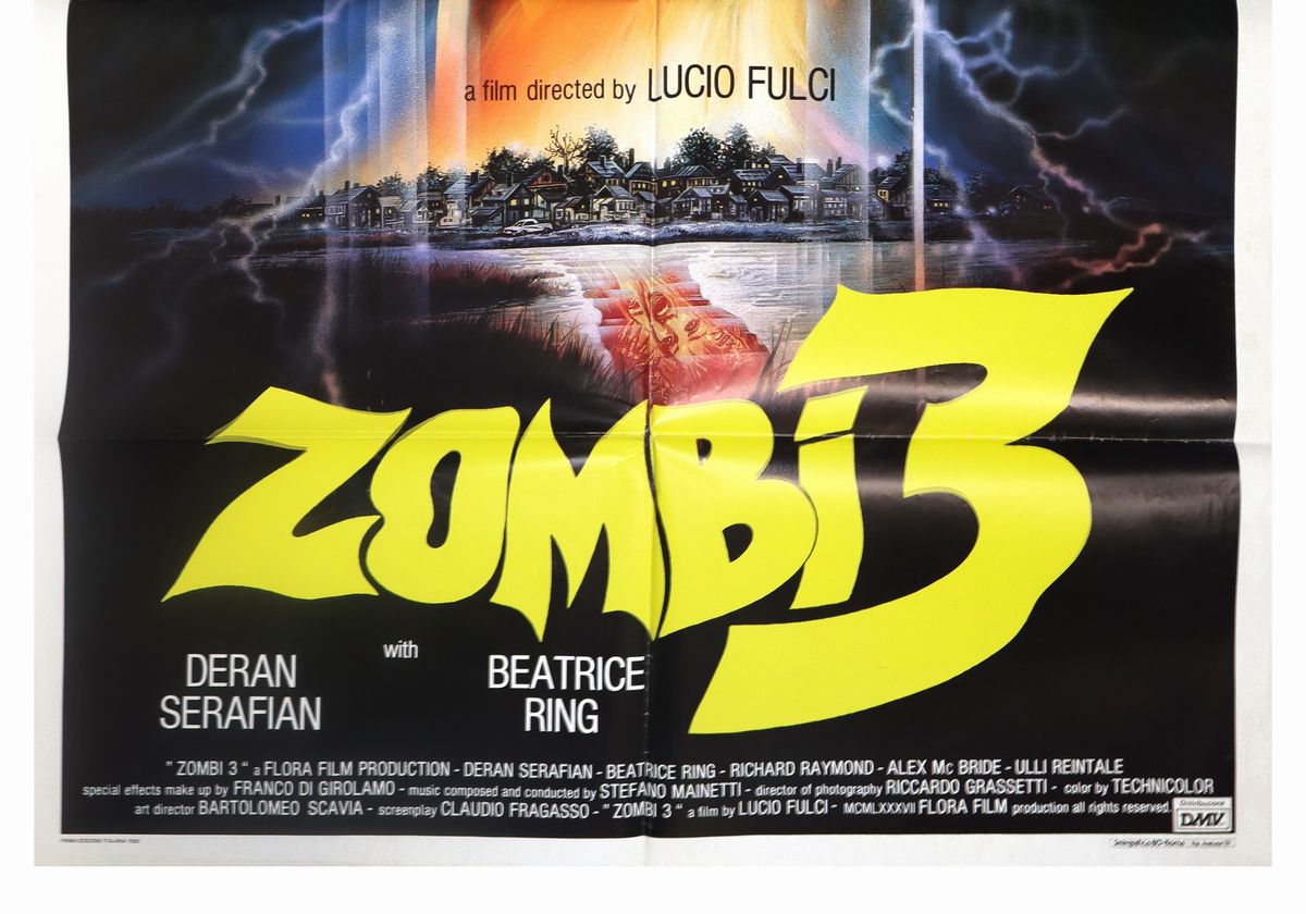 Manifesto Cinema Due Fogli ''zombi 3''