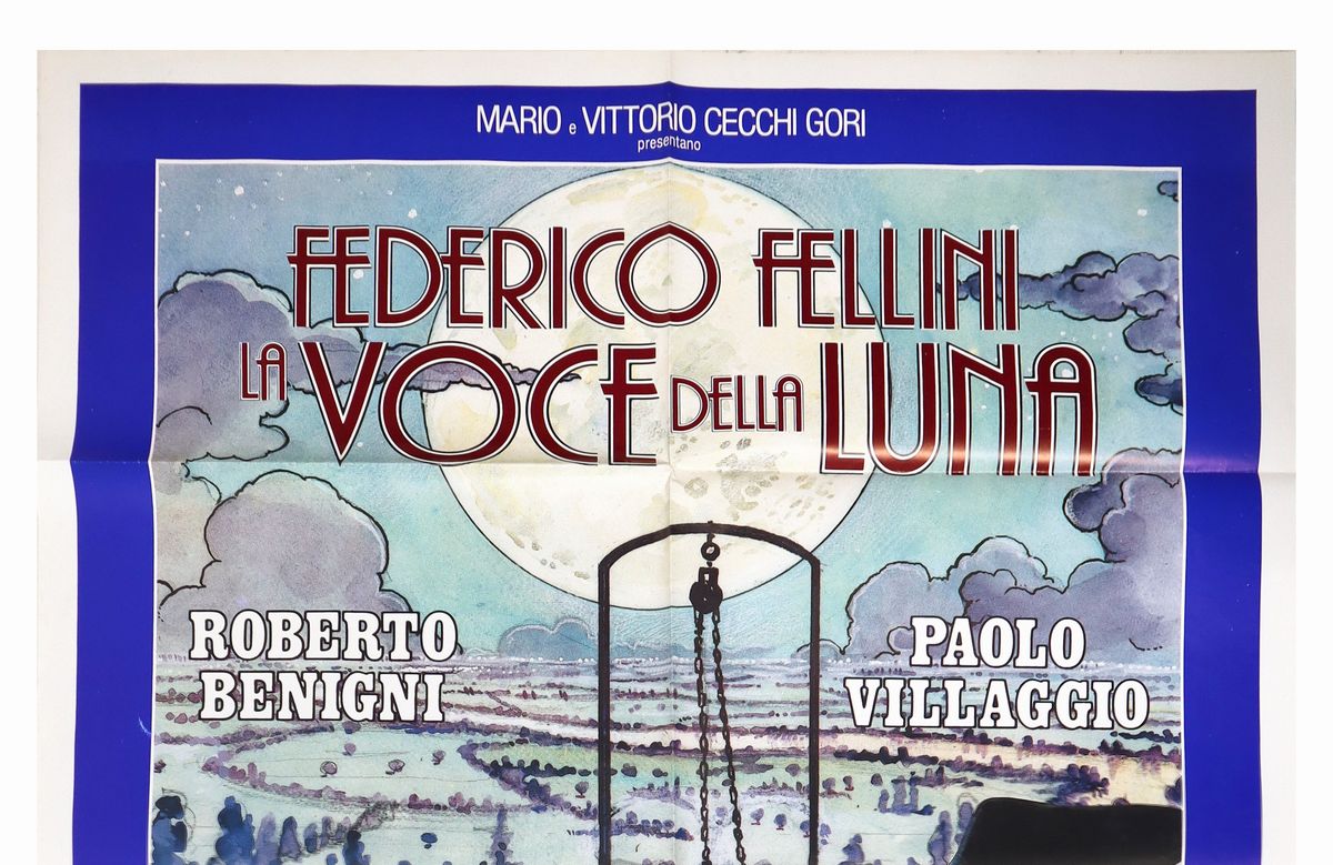 Manifesto Cinema Due Fogli ''la Voce della Luna''