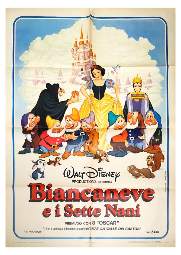 Two-sheet cinema poster "Snow White and the Seven Dwarfs"