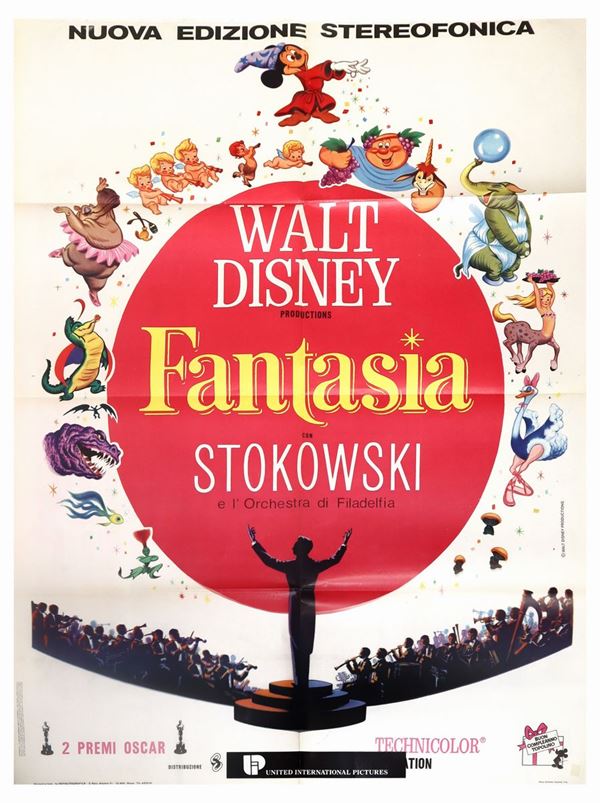Manifesto cinema due fogli ''Fantasia''