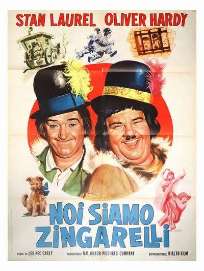 Manifesto Cinema Due Fogli ''noi Siamo Zingarelli''