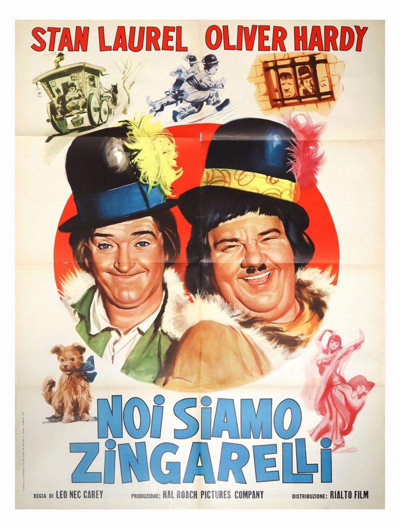 Manifesto Cinema Due Fogli ''noi Siamo Zingarelli''